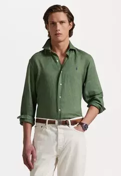 Рубашка SLIM FIT LINEN SHIRT Polo Ralph Lauren, оливковый