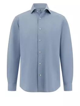 Рубашка Slim Fit на пуговицах Boggi Milano, темно-синий