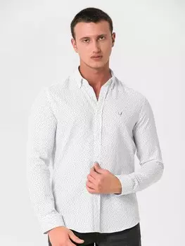 Рубашка Slim Fit на пуговицах By Diess Collection OXFORD, белый