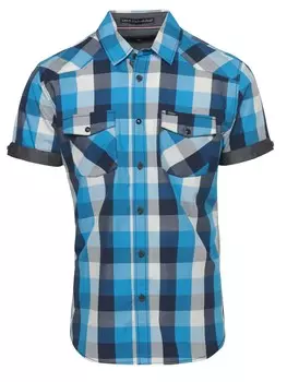 Рубашка Slim Fit на пуговицах KOROSHI, синий