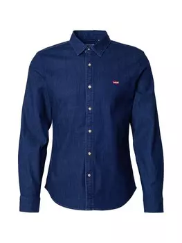 Рубашка Slim Fit на пуговицах LEVI'S BATTERY, синий деним