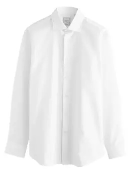 Рубашка Slim Fit на пуговицах Next, белый