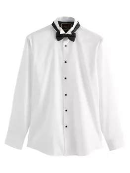 Рубашка Slim Fit на пуговицах Next, белый