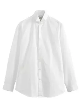 Рубашка Slim Fit на пуговицах Next, белый