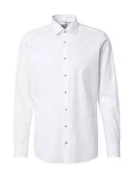 Рубашка Slim Fit на пуговицах OLYMP, белый