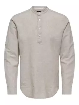 Рубашка Slim Fit на пуговицах Only & Sons Caiden, пятнистый бежевый