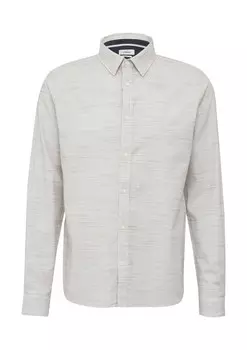 Рубашка Slim Fit на пуговицах s.Oliver, бежевый