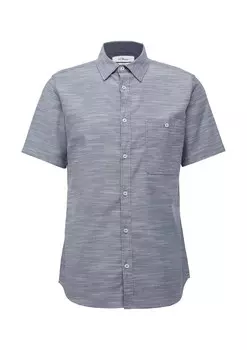Рубашка Slim Fit на пуговицах s.Oliver, пятнистый синий