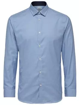 Рубашка Slim Fit на пуговицах SELECTED SHDoneNew-Mark, синий