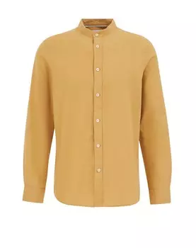 Рубашка Slim Fit на пуговицах WE Fashion, цвет Mustard