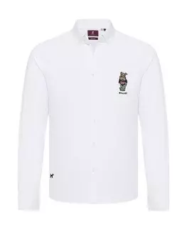 Рубашка Slim Fit на пуговицах Williot Facundo, белый