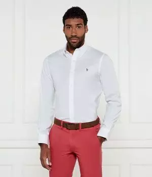 Рубашка Slim fit Polo Ralph Lauren, белый