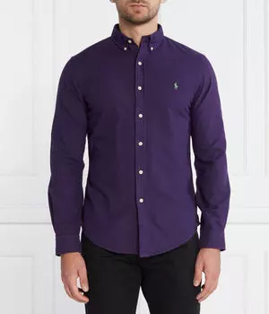 Рубашка Slim fit Polo Ralph Lauren, фиолетовый