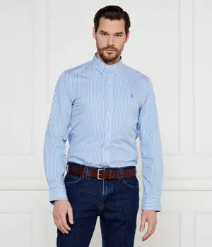 Рубашка Slim fit Polo Ralph Lauren, синий