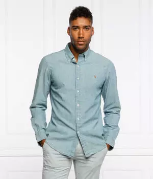 Рубашка Slim fit Polo Ralph Lauren, синий