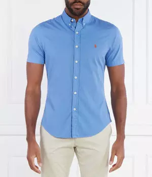 Рубашка Slim fit Polo Ralph Lauren, синий