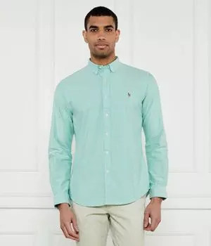 Рубашка Slim fit Polo Ralph Lauren, зеленый