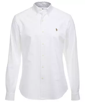 Рубашка "slim fit" с длинным рукавом Polo Ralph Lauren, белый