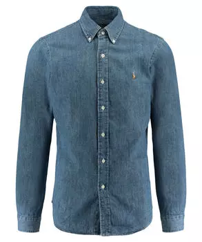 Рубашка "slim fit" с длинным рукавом Polo Ralph Lauren, синий