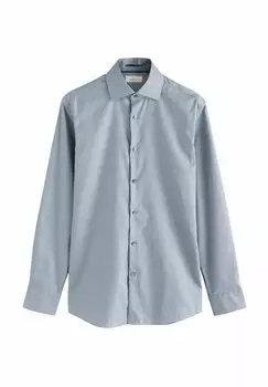 Рубашка SLIM FIT - SIGNATURE TEXTURED Next, синий