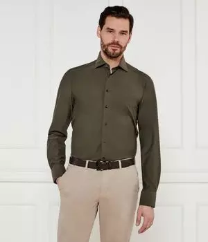 Рубашка Slim fit Stenstrms, хаки