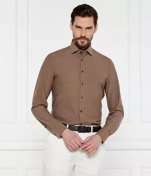 Рубашка Slim fit Stenstrms, коричневый