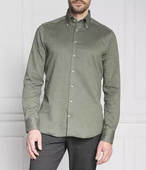 Рубашка Slim fit Stenstrms, зеленый