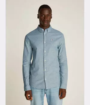 Рубашка Slim fit Tommy Jeans, синий