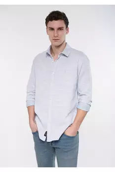 Рубашка Slim Fit/Узкий крой Mavi, зеленый