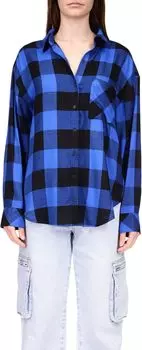 Рубашка Slit Back Tunic Sanctuary, цвет Galactic Check