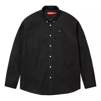 Рубашка small box shirt 'black' Supreme, черный