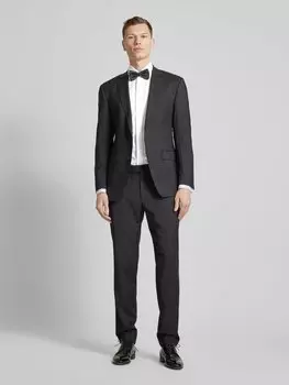 Рубашка-смокинг прямого кроя из ткани Uni Solid Profuomo, белый