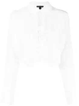 Рубашка-смокинг с рюшами Kiki de Montparnasse, белый