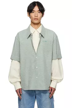 Рубашка со съемными рукавами We11Done, бежевый