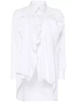 Рубашка со сборками Comme Des Garons, белый