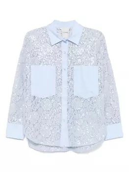 Рубашка со шнуровкой RAME, синий