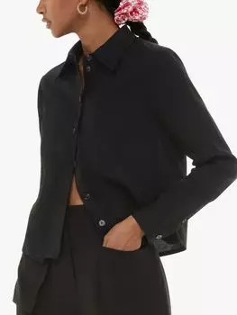 Рубашка со швами Whistles Cloe, черная