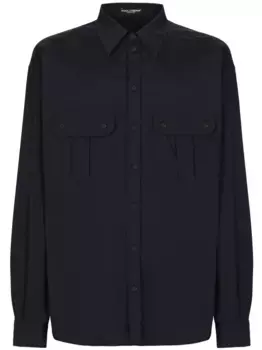 Рубашка со складками DOLCE & GABBANA, синий