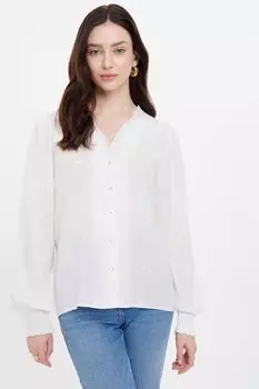 Рубашка со складками Greenpoint, белый