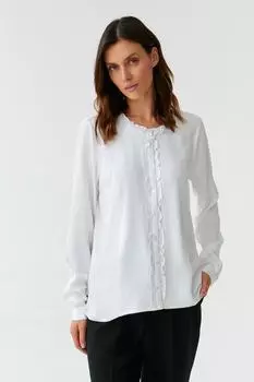 Рубашка со складками Tatuum, белый