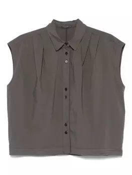 Рубашка со складками Transit, зеленый