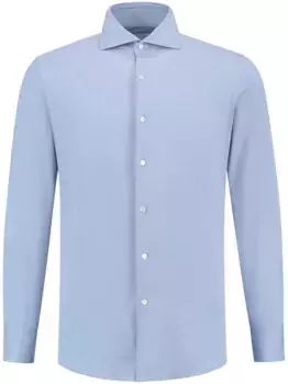 Рубашка со срезанным воротником Finamore 1925 Napoli, синий