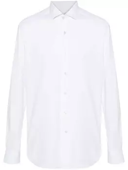 Рубашка со срезанным воротником Xacus, белый