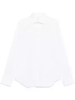 Рубашка со срезанным воротником Xacus, белый
