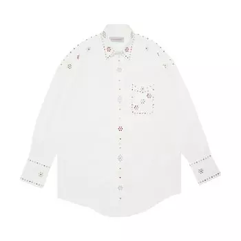 Рубашка со стразами BLUEMARBLE, цвет Белый