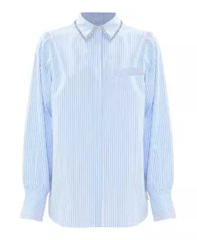 Рубашка со стрингом на воротнике Kocca, синий