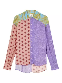 Рубашка со вставками Donde Esteban, красный