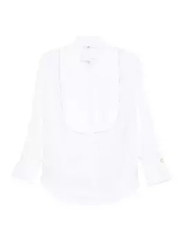 Рубашка со вставками Elisabetta Franchi, белый