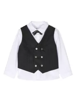 Рубашка со вставками Patachou, серый