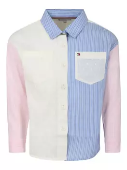 Рубашка со вставками Tommy Hilfiger Junior, желтый